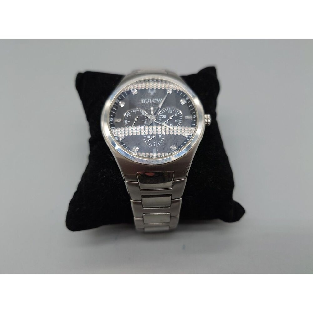 Bulova Crystal Multi-Function Watch 96D143 One Size